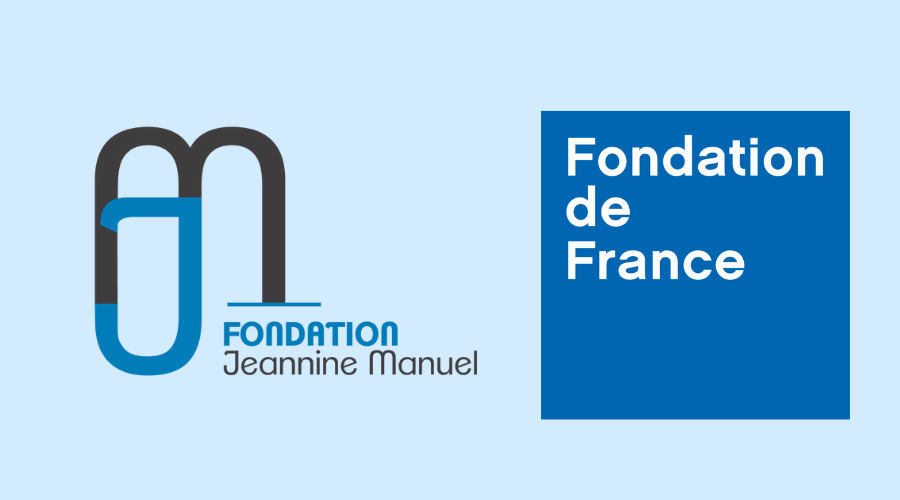 logo de la Fondation Jeannine Manuel avec le logo Friends of Fondation de France
